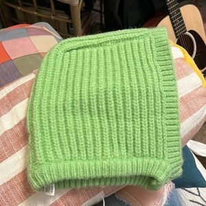 Anthropologie Green Knit Hat